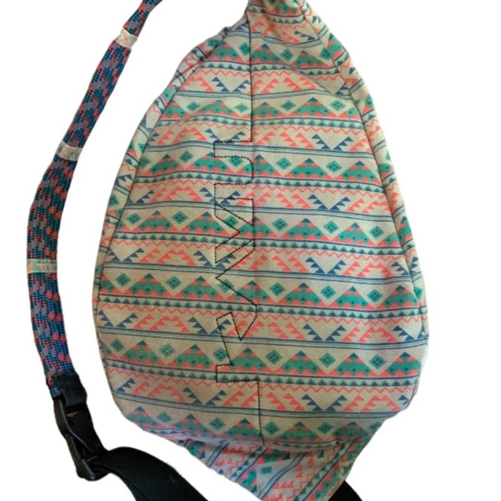 Kavu Rope Sling Backpack One of a Kind Aztec Geometric Crossbody
